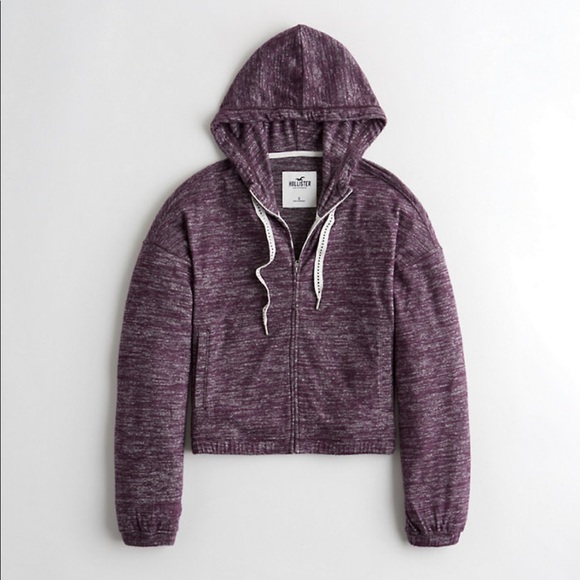 hollister purple hoodie